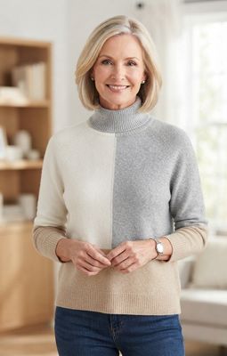 Hubert Gasser Tri-Colour Sweater