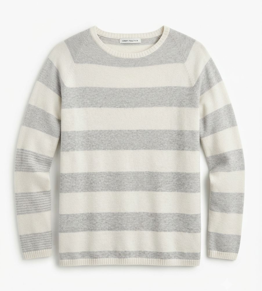 Hubert Gasser Grey Stripe Sweater