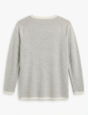 Hubert Gasser Grey Stripe Sweater
