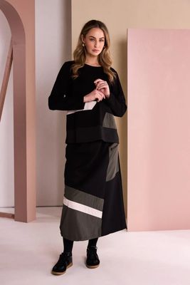 Naya Black/Thyme Skirt #26172