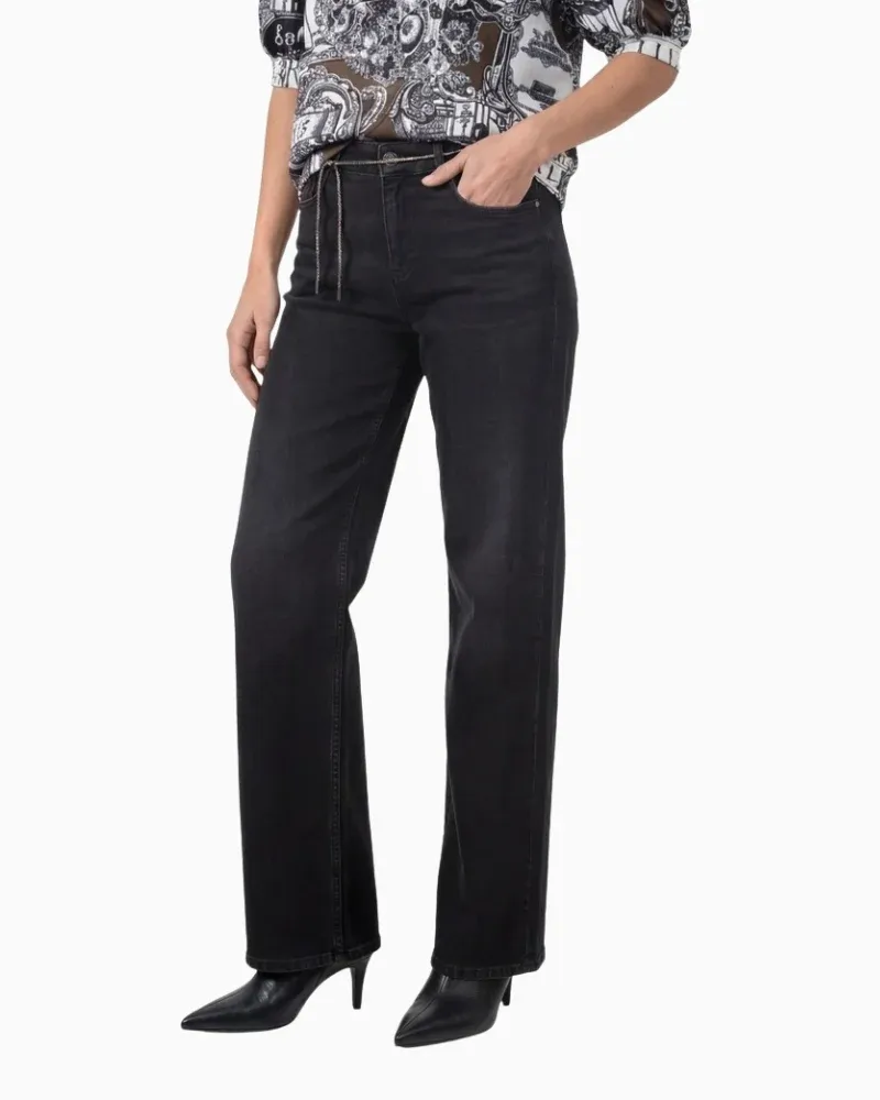 Monari Dark Grey Jean w Belt