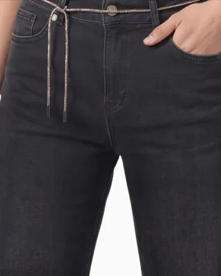Monari Dark Grey Jean w Belt