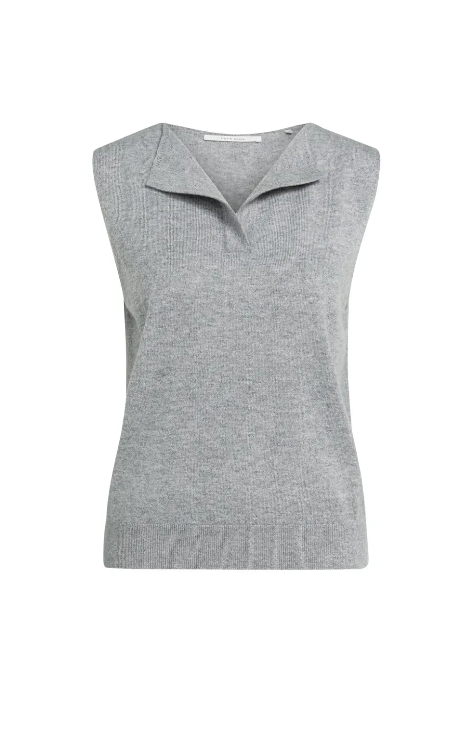 Yaya Moon Grey Sleeveless Sweater