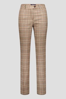 Gardeur Franca Brown Check Panat