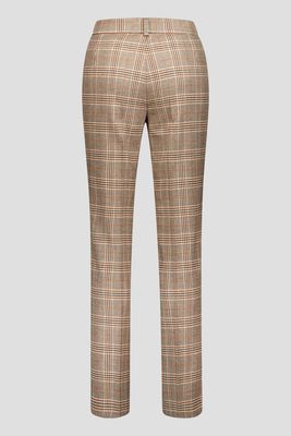 Gardeur Franca Brown Check Panat