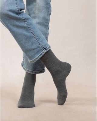 Wool &amp; Silk Jersey Socks
