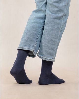 Wool &amp; Silk Jersey Socks