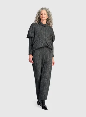 Alembika Urban Heather Knit Straight Pant Back Pocket