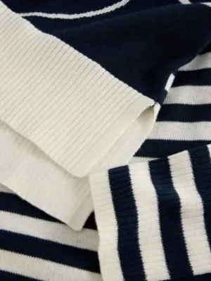 White Stuff Olive Navy Heart Sweater