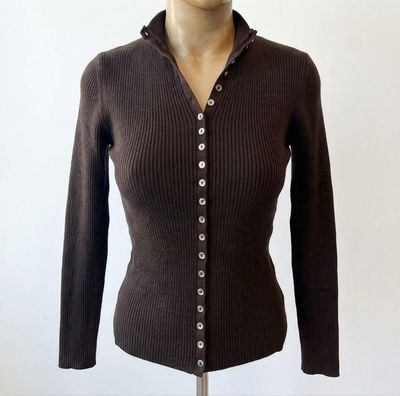 Sanctuary High Neck Ribbed Cardigan