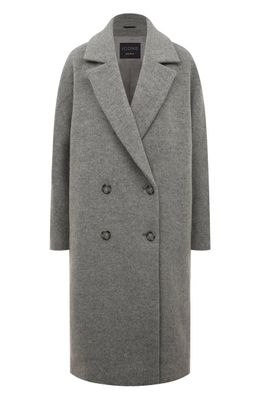 Cinzia Rocca Grey Double-Breasted Coat