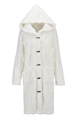 Ringella Hooded Fleece Robe w Toggle Closure