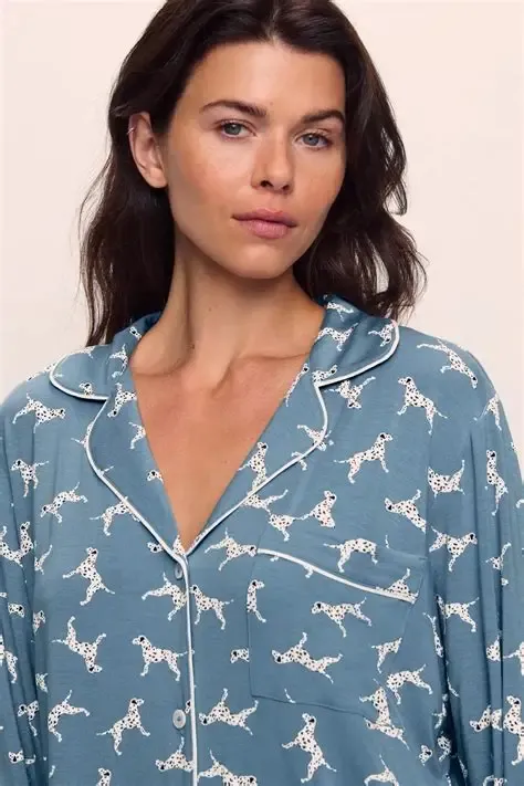 Eberjey Gisele Printed Dalmatian Set