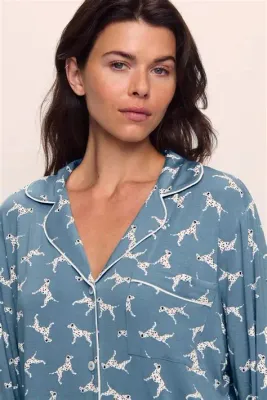 Eberjey Gisele Printed Dalmatian Set