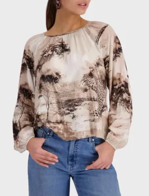Monari All Over Savannah Blouse