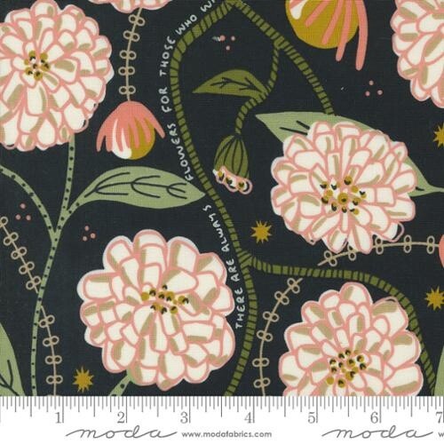 Ebony Large Flowers - Imaginary Flowers