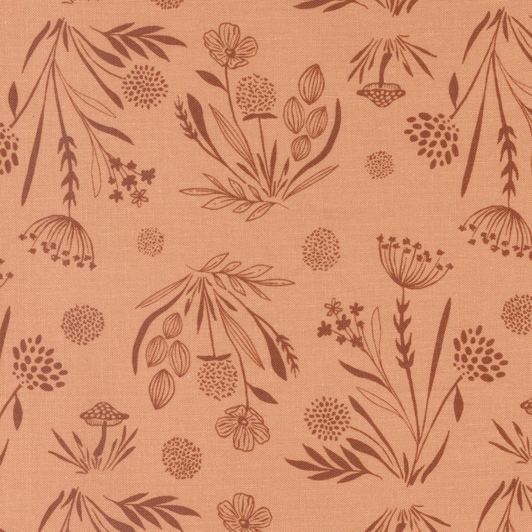 Coral Peach Woodland Wildflowers