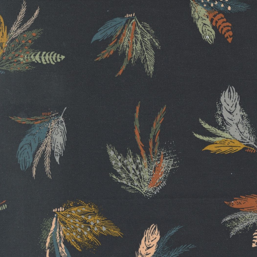 Charcoal Feathers Woodland Wildflowers - SALE