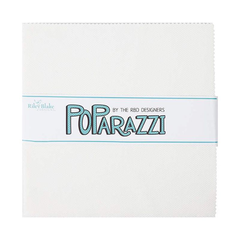 Poparazzi White Squares 10&quot; x 10&quot;