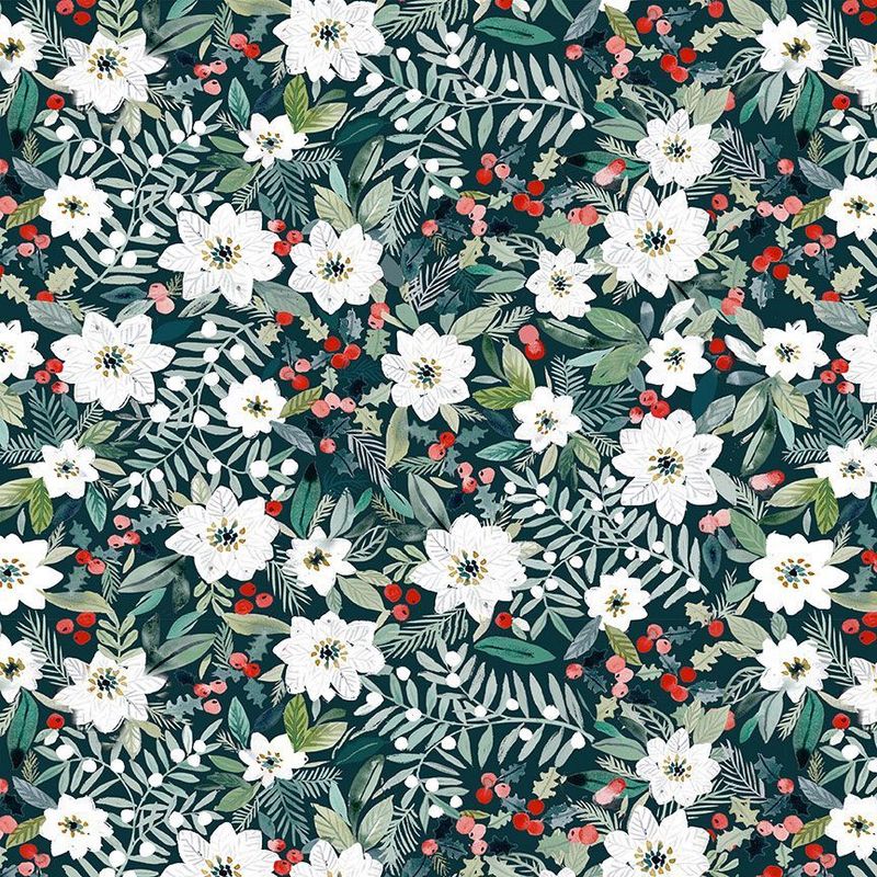 Sweater Weather  Multi Holiday Poinsettias