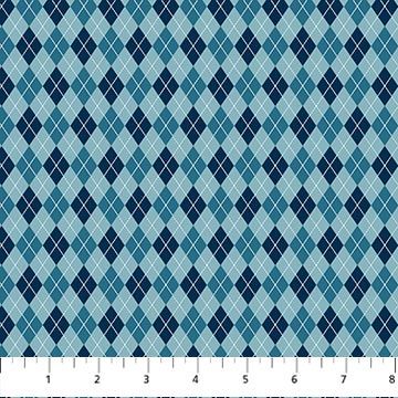 Hole in One Teal Navy Argyle