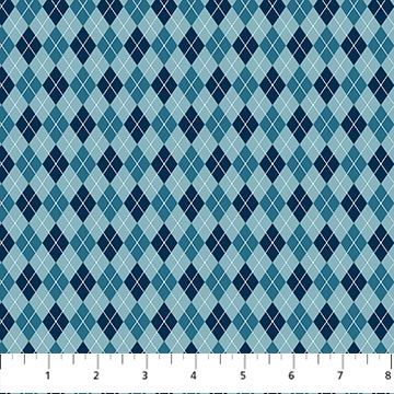 Hole in One Teal Navy Argyle