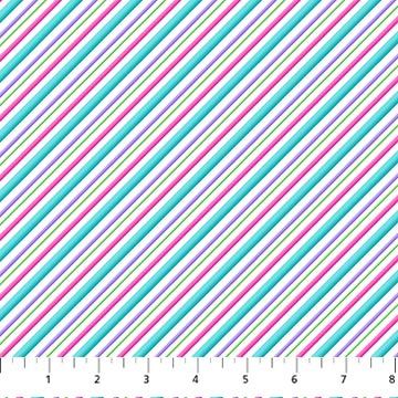 Merry and Bright Diagonal Stripe