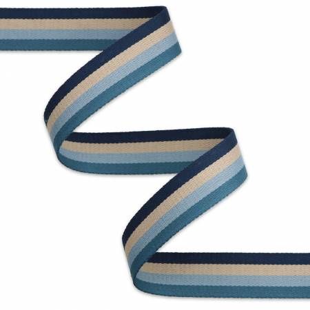 1-1/2&quot; Webbing Striped Coastal (3 yd)