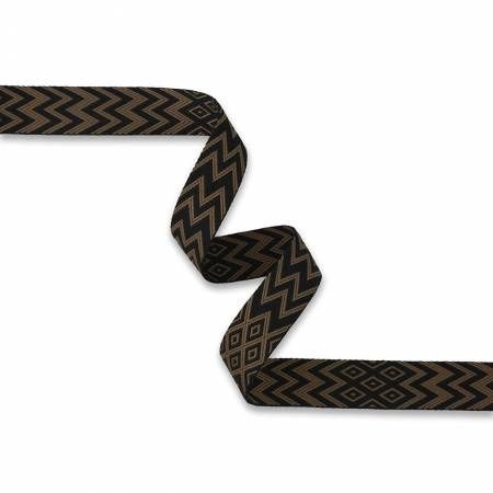 1-1/2&quot; Webbing  Artisan Brown Black (3yd)