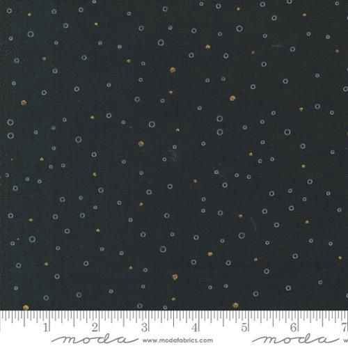 Shimmer Metallic Ebony Snowing Dots