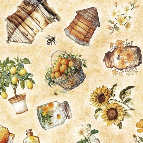 Queen Bee Bee Hive &amp; Plant Toss Light Tan