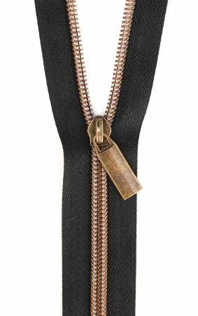 #5 Black Tape and Antique Coil (3yds, 9 pulls)