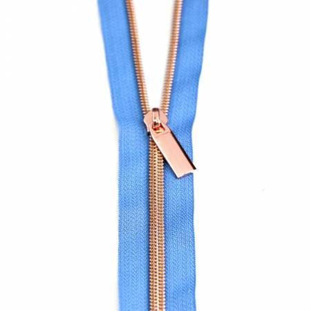 #5 Blue Jean Tape and Rose Gold Coil (3yds, 9pulls)