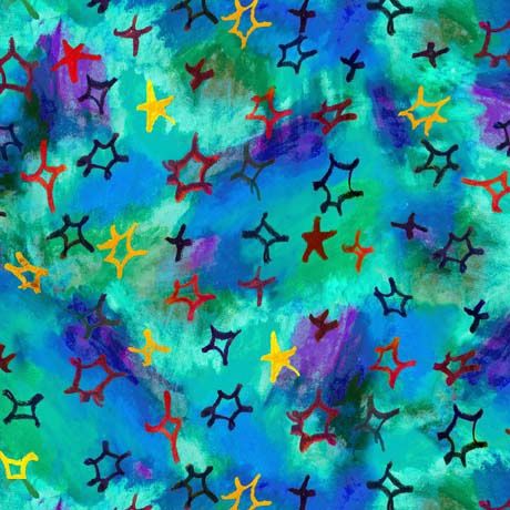 Delightful Dreams Small Stars Blue