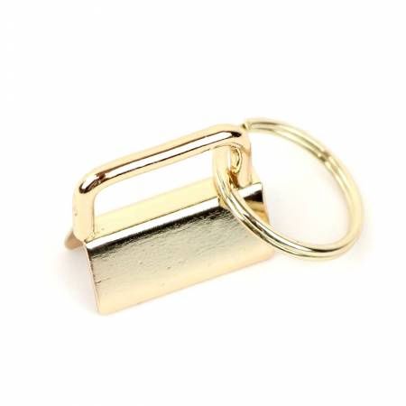 1&quot; Gold Key Fobs (2pcs)