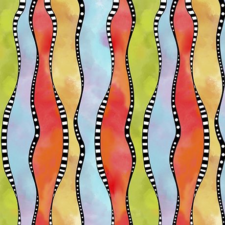 Whimscal Quilter Wavy Stripe Multi