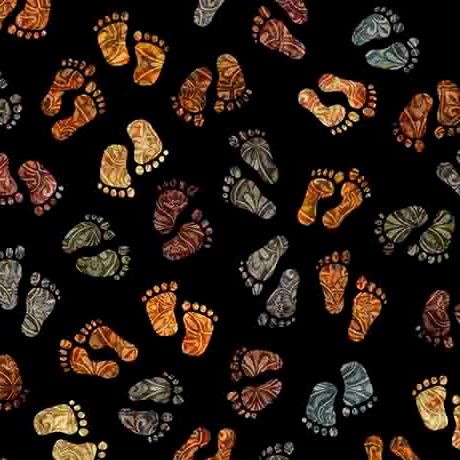 Bigfoot Footprints Black