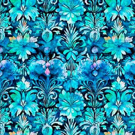 Fantasia Turquoise Decorative Floral