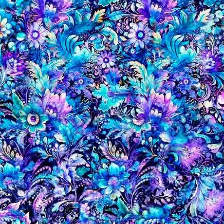 Fantasia Blue Packed Floral