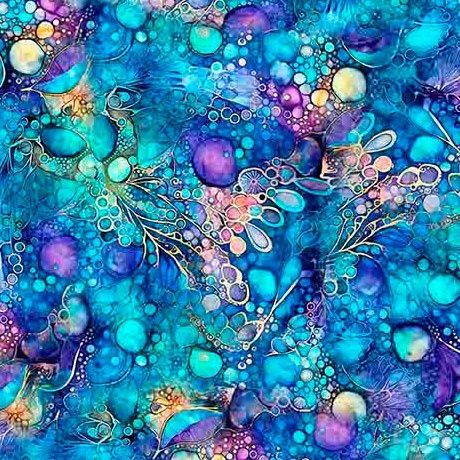 Fantasia Blue Organic Abstract