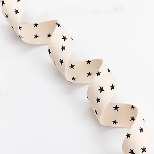 1-1/2&quot; Starry Webbing Natural &amp; Black