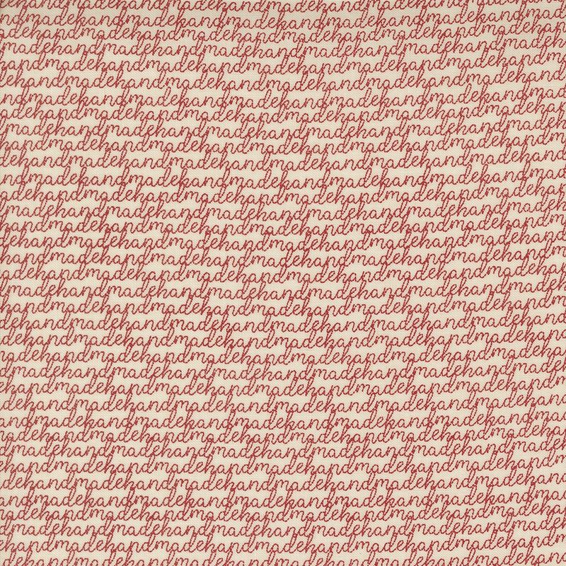 Threads Porcelain Red Handmade Text and Words