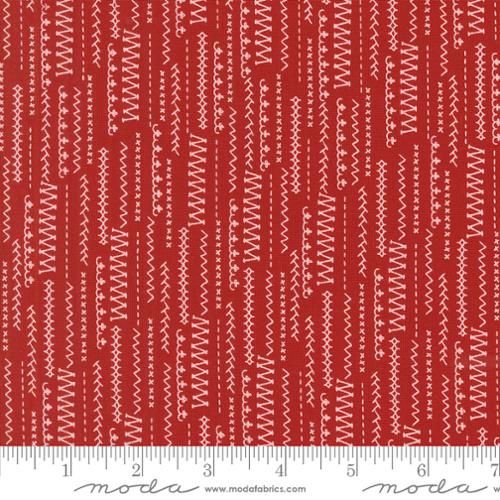 Threads Red Stitched Up Stripes