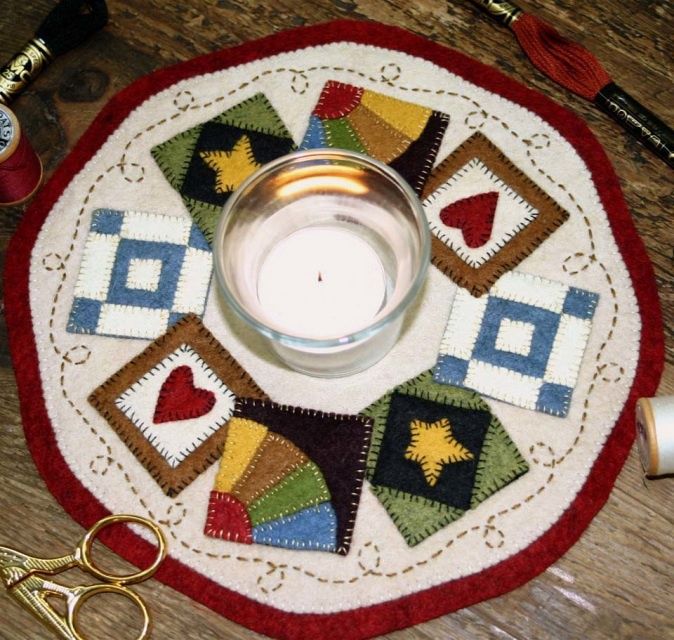 Quilt Blocks Stitched Mat (2sessions): 6/22 &amp; 7/20 1:30pm - 4:30pm