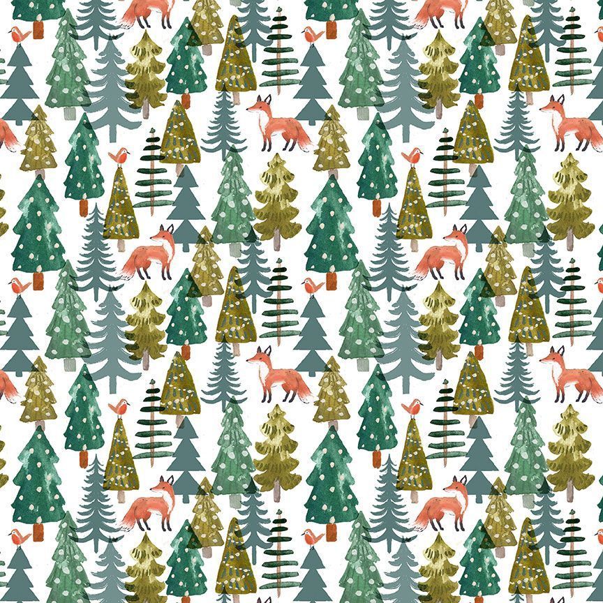 Baby It&#39;s Cold Fox Forest White