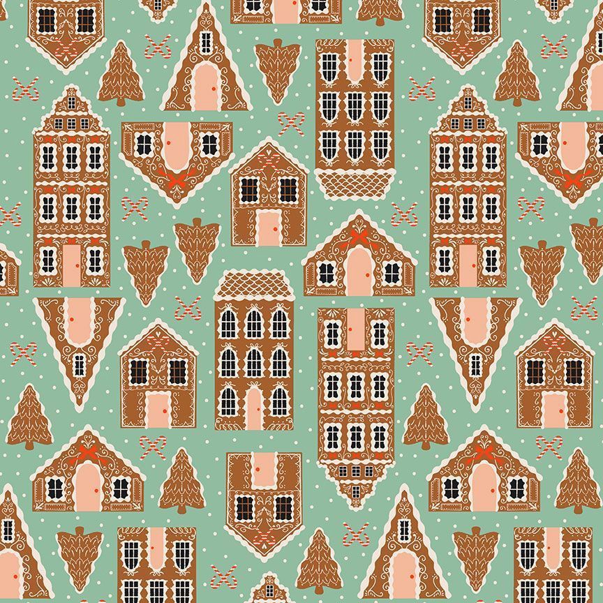 Holly Jolly Gingerbread Houses Jade