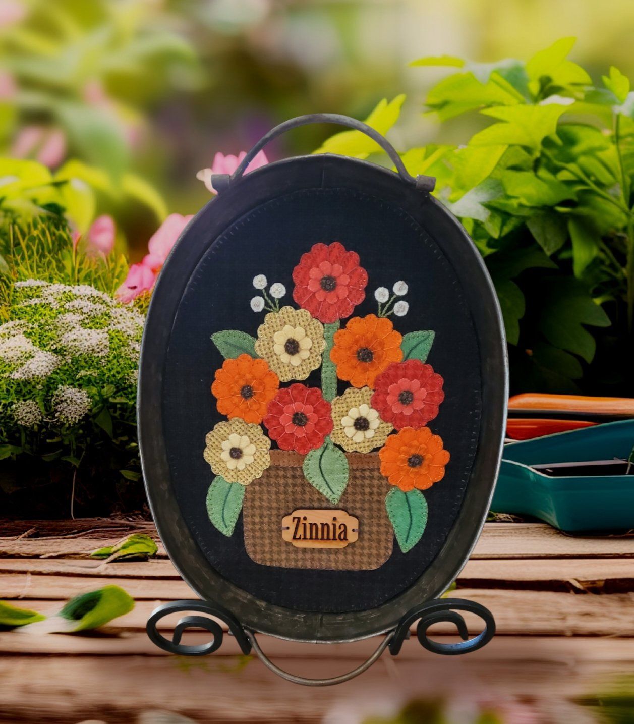 Zinnia Candle Mat Class:  Friday, July 25th:  10:00am - 1:00pm