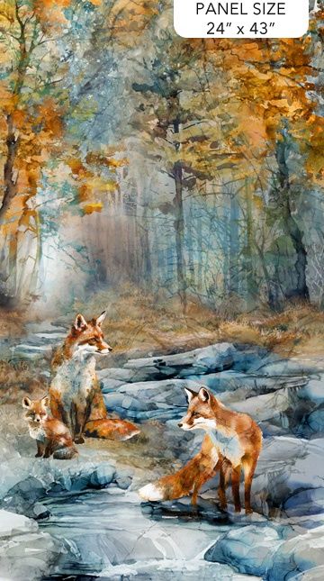 Fox Den Panel  Multi (24&quot; x 43&quot;)