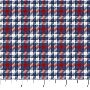 Cowboy Blues Cream Multi Small Check