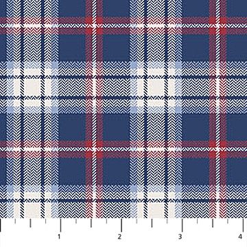 Cowboy Blues Cream Multi Large Check